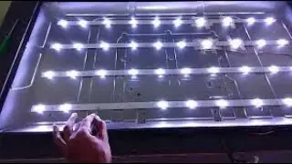 No Image Only Sound Led Tv repair and replacing Led backlight Strips And LedTv clouding Removing Diy