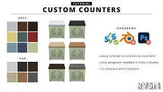 How to Mix & Match Counters - Sims 4 CC Tutorial