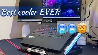 Best lapto ice cooler 🧊 ever for gamming heating issue 6 fans 🥶🥶🥶 for summer season