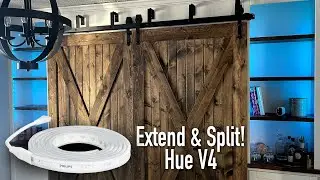 How to Cut, Extend, & Split Hue Lightstrip V4! How I Created My Smart Pantry!