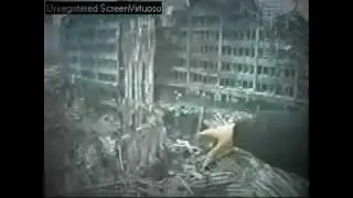 Video footage showing progress of beams being removed from ground zero - note angle cuts...