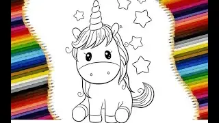 How to Draw UNICORN Как нарисовать Единорога