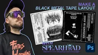HOW TO: Easy Black Metal Cassette/Tape Layout! - [Photoshop Tutorial] 2021