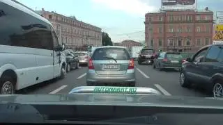 1 Урок автовождения без подготовки в городе  .