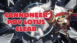 Maplestory M - Cannoneer POV Lotus Run! Insane Line and Damage with Just 18.3m MDC!