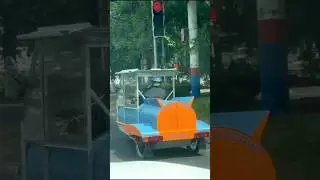 Soviet moped or Asian tuk-tuk