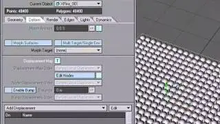 How would you create a pin toy animation using displacements in the Node Editor?