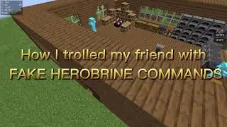 How I trolled my friend with FAKE HEROBRINE COMMANDS