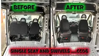 Fitting Single passenger seat and swivel bases - boxer ducato relay - CC06