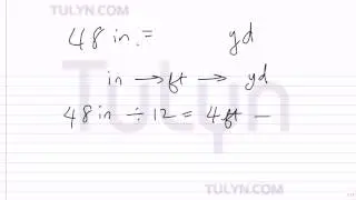 converting inches into yards with mental math