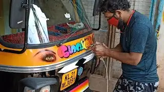 piaggio ape sticker work