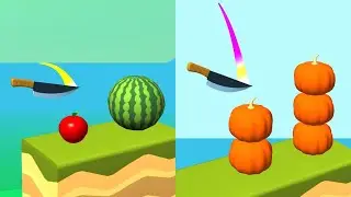 Knife Jump! Very Satisfying And Relaxing ASMR Slicing Game