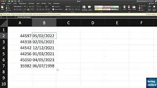 How to convert a number into a date format while using dates in a formula?