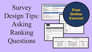Survey Design Tips: Should You Use a Ranking Question? – Free Online Course!