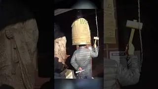 Japanese man shows me how to ring a bell the ancient wise method 😅 #japan #funny #unexpected