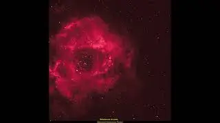 La nébuleuse de la rosette vue depuis mon observatoire