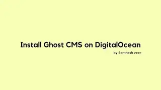 How to Install and Set up the DigitalOcean Ghost One-Click Application