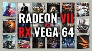 RADEON VII vs RX VEGA 64 Benchmarks | Gaming Tests Review & Comparison | 53 tests