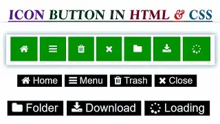 Icon Button HTML CSS || HTML CSS Button Design || HINDI || How to use Font Awesome Icons