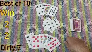 How to play Dirty 7 Cards Game | Best of 10 | Part 5 | Parwaz Pro