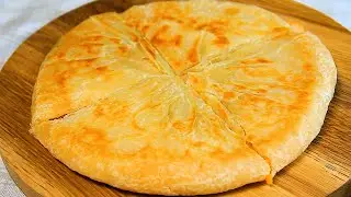 Water with flour! No oven No yeast. Super simple and delicious pan flatbread