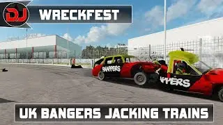 Wreckfest - Banger Racing Crashing Cars And Jacking Trains!(with the lads)