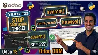 29. Odoo ORM Tutorial: search(), search_count() & browse() Explained | Odoo Development Guide