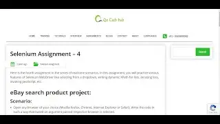 Assignment No - 4 |  Ebay Search Product | Learn By Doing | Selenium Automation Testing