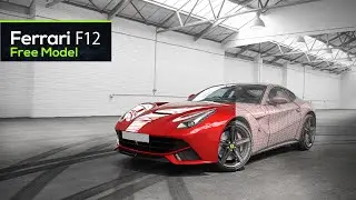 ferrari F12 in 3ds Max | Maya | Cinema 4D | Blender | Free Project