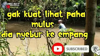 akhirnya PAHA MULUS NYA KELIHATAN JUGA saat mancing borongan
