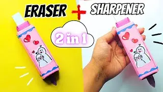 Back to School Supplies PART-1| How to make Sharpener and Eraser box | DIY Sharpener and Eraser Box