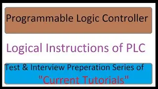 Logical Instructions of PLC