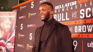 Fabian Edwards full post fight scrum at Bellator Newcastle