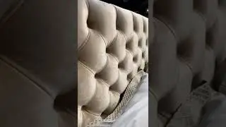 Двухместная кровать с мягким изголовьем #кровать #кроватьдвухспальная #спальни #мебель #интерьер