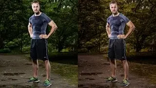 Sportler Portrait mit Aufsteckblitzen (Calvinstyle)