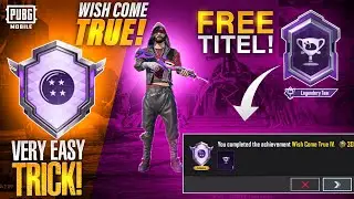 Wish Come True Achievement| Dragon Ball Trail | Legendary Team Title |PUBGM