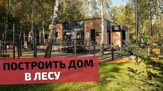 Одноэтажные дома в лесу — планирование участка в экозоне
