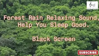 Rain in the jungle  Relaxing Sound, Help You Sleep Well. Black Screen 10 Hours Video.