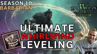 Ultimate Barbarian Whirlwind Leveling Guide For Diablo 4 Season 10!