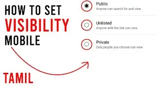 Youtube uploading options | public, unlisted, private, schedule | in Tamil | CG Tamil