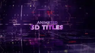 3D Text Titles Template for After Effects || Free Download