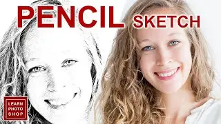 How to easily convert an image into a Pencil Sketch in Photoshop | Photoshop Tutorials