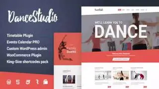Dance Studio - WordPress Theme for Dancing Schools & Clubs | Themeforest Website Templates and