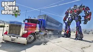 OPTIMUS PRIME DRIFT TRUCK - GTA 5 TRANSFORMERS MOD !!!