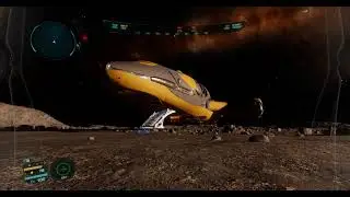 Elite Dangerous Odyssey [Alpha] - Walking ON TOP of landed Imperial Cutter