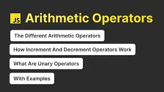 Arithmetic Operators In Javascript | Javascript Tutorial For Beginners | Interview Questions