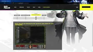 Doom but its played on Endfield tech test rejection message