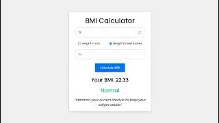 Build a Stylish BMI Calculator with Next.js and CSS | Step-by-Step Tutorial