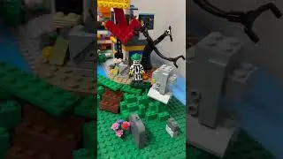 Finished decorated city! (Full video) Happy Halloween! 🎃 #lego #popular #halloween2024