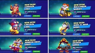 Unlocking Every Pirate Skin (Brawl Stars)